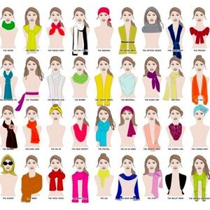 Tie a scarf 🧣🤍